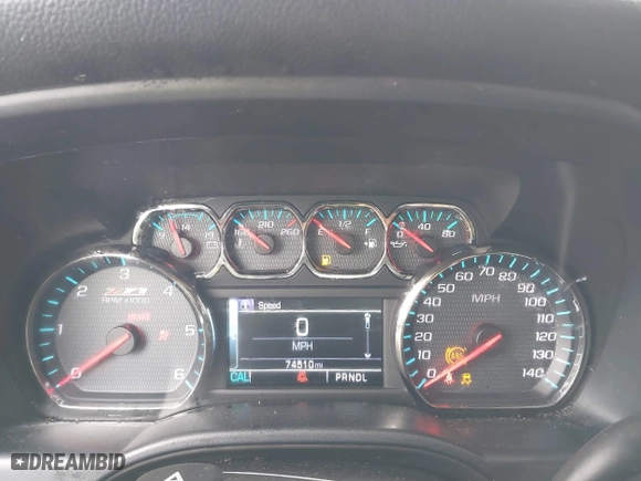 2018 Chevrolet Silverado 1500 LT with VIN 1GCVKREC1JZ370801, listed as a IAAI auction lot 41794974 with 74,510 mi miles. Bid and sale history available at carsss.com. Image 7.
