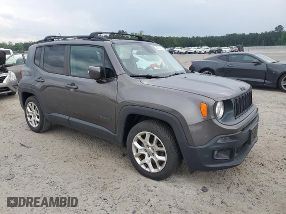 2017 Jeep Renegade Latitude with VIN ZACCJABB9HPF00162, listed as a Copart auction lot 54397465 with 169,661 mi miles and Clean Title. Bid and sale history available at carsss.com. Image 4.