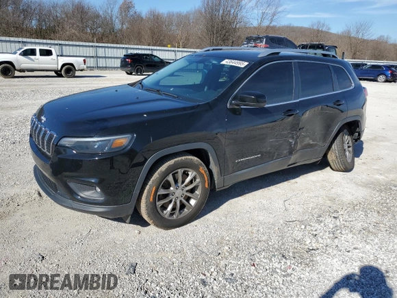 2020 Jeep Cherokee Latitude Plus with VIN 1C4PJLLBXLD525512, listed as a Copart auction lot 43644995 with 63,342 mi miles and Salvage Title. Bid and sale history available at carsss.com. Image 1.