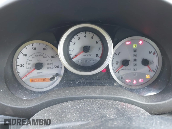 2005 Toyota RAV4 with VIN JTEHD20V550045159, listed as a IAAI auction lot 42119374 with 111,611 mi miles. Bid and sale history available at carsss.com. Image 7.