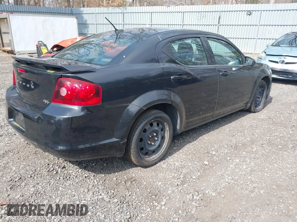 2011 Dodge Avenger Heat with VIN 1B3BD1FG2BN524118, listed as a IAAI auction lot 41829759 with 125,525 mi miles and . Bid and sale history available at DreamBid. Image 4.