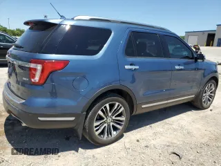 2018 Ford Explorer Platinum z VIN 1FM5K8HT4JGA54385, wystawiony jako Copart lot #57814475 z przebiegiem 105 489 mil mil oraz Szkoda całkowita • Salvage title. Historia ofert i sprzedaży dostępna na DreamBid. Obrazek 3.