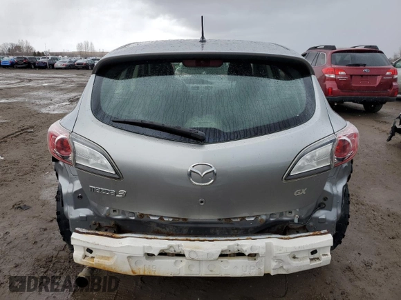 2012 Mazda 3 GX with VIN JM1BL1KFXC1604919, listed as a Copart auction lot 48686465 with 188,927 mi miles and Clean Title. Bid and sale history available at carsss.com. Image 6.