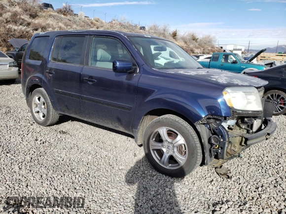 2013 Honda Pilot EX-L with VIN 5FNYF4H58DB065159, listed as a Copart auction lot 42547665 with 92,137 mi miles and Salvage Title. Bid and sale history available at DreamBid. Image 4.