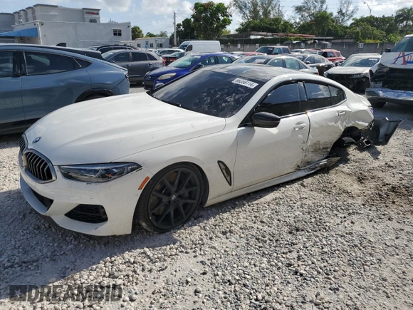 2020 BMW 8 Series M850i with VIN WBAGV8C05LCE22486, listed as a Copart auction lot 66358114 with 50,439 mi miles and Non Repairable. Bid and sale history available at carsss.com. Image 1.