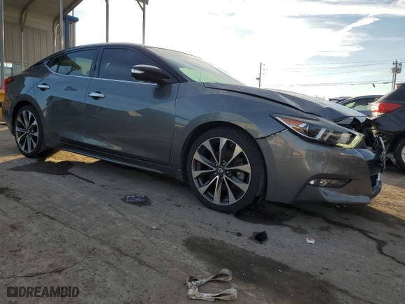 2017 Nissan Maxima SV with VIN 1N4AA6AP6HC433323, listed as a Copart auction lot 80792904 with 125,414 mi miles and Salvage Title. Bid and sale history available at carsss.com. Image 4.