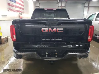 2020 GMC Sierra 1500 SLT with VIN 3GTU9DED9LG427879, listed as a Copart auction lot 44210895 with 45,414 mi miles and Salvage Title. Bid and sale history available at carsss.com. Image 6.