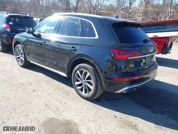 2023 Audi Q5 S line Premium Plus with VIN WA1EAAFY6P2146966, listed as a IAAI auction lot 41631329 with 26,512 mi miles. Bid and sale history available at carsss.com. Image 3.