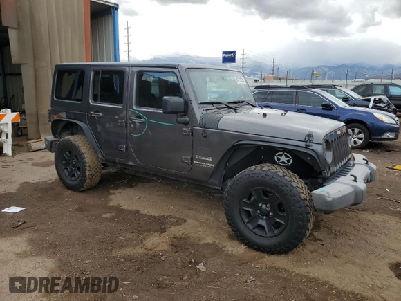 2018 Jeep Wrangler JK Unlimited Sport S with VIN 1C4BJWDG9JL938689, listed as a Copart auction lot 80713534 with 118,101 mi miles and Salvage Title. Bid and sale history available at carsss.com. Image 4.