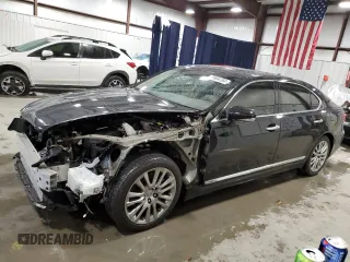 2014 Lexus LS 460 L with VIN JTHGL1EF6E5051262, listed as a Copart auction lot 79604764 with 63,965 mi miles and Salvage Title. Bid and sale history available at carsss.com. Image 1.