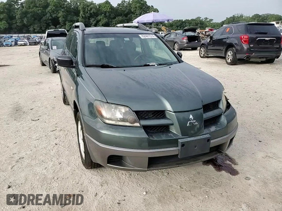 2004 Mitsubishi Outlander LS with VIN JA4LX31F54U049765, listed as a Copart auction lot 62441514 with 211,231 mi miles and Salvage Title. Bid and sale history available at carsss.com. Image 12.