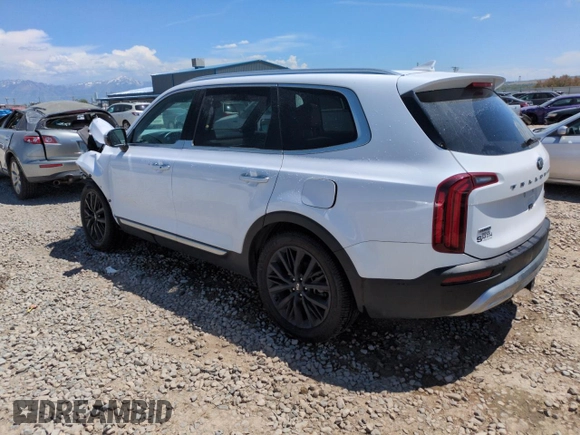 2021 Kia Telluride SX with VIN 5XYP5DHC2MG176084, listed as a Copart auction lot 58782485 with 55,863 mi miles and Salvage title. Bid and sale history available at DreamBid. Image 2.