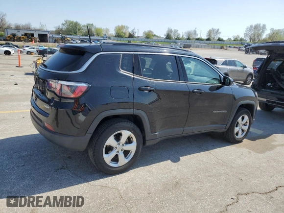 2018 Jeep Compass Altitude with VIN 3C4NJDBBXJT220422, listed as a Copart auction lot 53780225 with 93,004 mi miles and Salvage title. Bid and sale history available at DreamBid. Image 3.