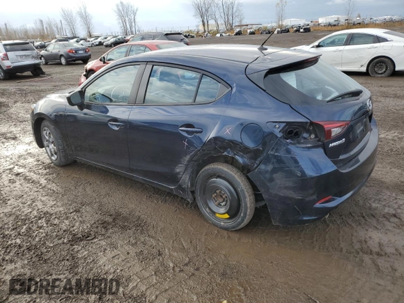 2018 Mazda 3 Sport with VIN JM1BN1K79J1170038, listed as a Copart auction lot 79281474 with 105,825 mi miles and Salvage Title. Bid and sale history available at carsss.com. Image 2.