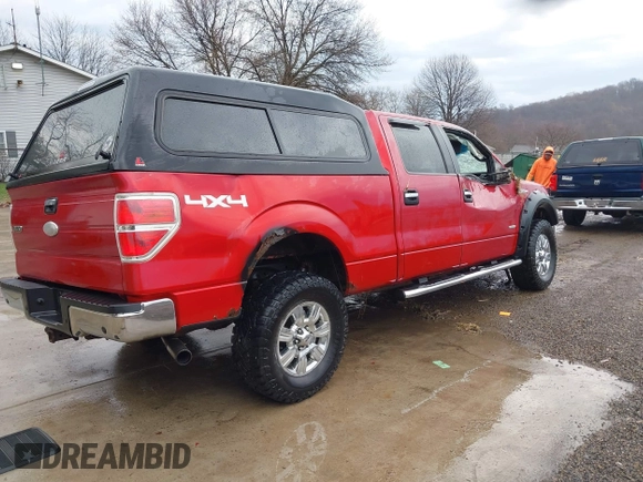 2012 Ford F-150 XL with VIN 1FTFW1ET1CFA18994, listed as a IAAI auction lot 41911367 with 212,883 mi miles. Bid and sale history available at carsss.com. Image 4.