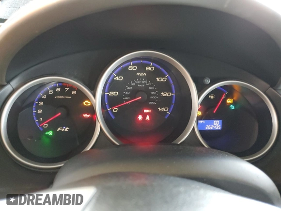 2007 Honda Fit Sport with VIN JHMGD37627S014509, listed as a Copart auction lot 49285265 with 262,435 mi miles and Salvage Title. Bid and sale history available at carsss.com. Image 9.