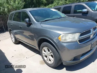 2013 Dodge Durango SXT with VIN 1C4RDHAG4DC512046, listed as a IAAI auction lot 42826019 with 192,308 mi miles and . Bid and sale history available at DreamBid. Image 1.