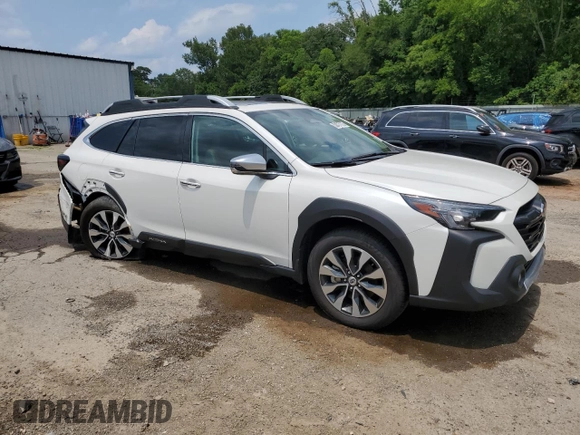 2025 Subaru Outback Touring with VIN 4S4BTAPC5S3149300, listed as a Copart auction lot 58577175 with 4,256 mi miles and Salvage title. Bid and sale history available at DreamBid. Image 4.
