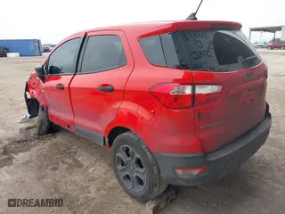 2021 Ford EcoSport S with VIN MAJ3S2FE7MC422847, listed as a IAAI auction lot 41586323 with 87,492 mi miles. Bid and sale history available at carsss.com. Image 3.