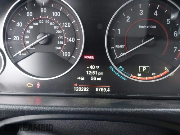 2014 BMW 4 Series 428i xDrive with VIN WBA3N5C56EK196702, listed as a IAAI auction lot 40934482 with 120,292 mi miles. Bid and sale history available at carsss.com. Image 7.
