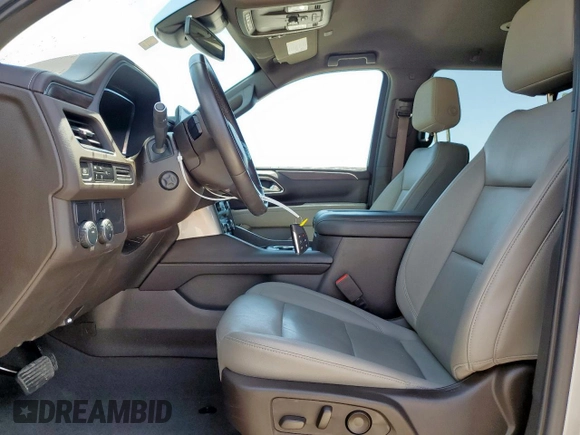 2023 Chevrolet Tahoe LT with VIN 1GNSCNKD5PR338827, listed as a Copart auction lot 58470215 with 22,909 mi miles and Salvage title. Bid and sale history available at DreamBid. Image 7.