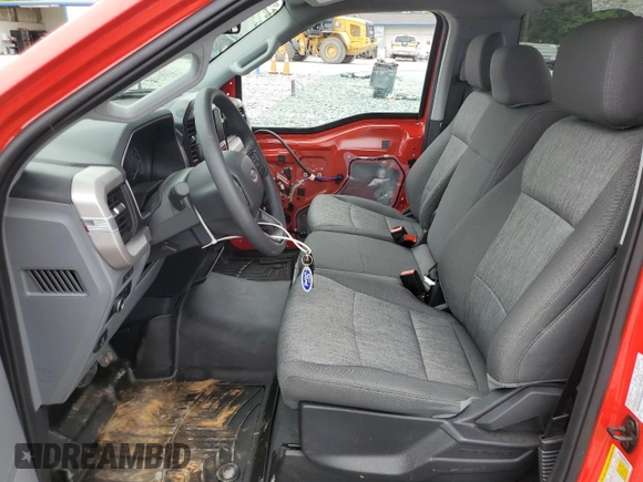 2023 Ford F-150 XL with VIN 1FTMF1C53PKF64009, listed as a Copart auction lot 58383215 with 8,655 mi miles and Salvage title. Bid and sale history available at DreamBid. Image 7.
