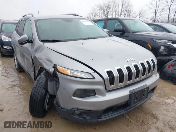 2016 Jeep Cherokee Latitude with VIN 1C4PJLCB7GW273440, listed as a IAAI auction lot 41452456 with 106,048 mi miles. Bid and sale history available at carsss.com. Image 1.