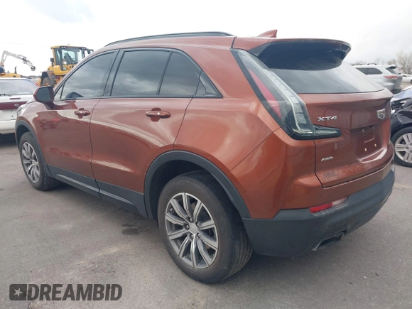 2020 Cadillac XT4 AWD Sport with VIN 1GYFZFR41LF132575, listed as a IAAI auction lot 41504745 with 73,966 mi miles and . Bid and sale history available at carsss.com. Image 3.
