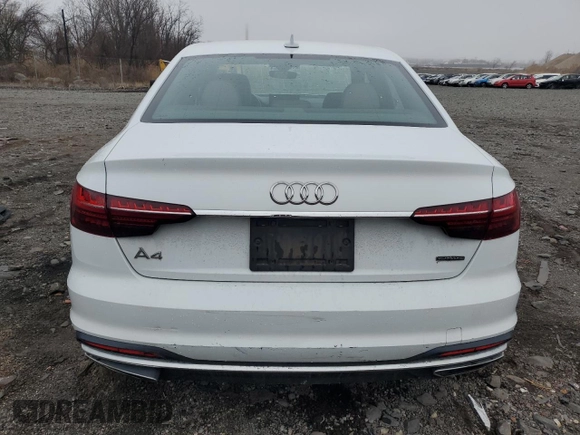 2020 Audi A4 Premium with VIN WAUDNAF45LA044798, listed as a Copart auction lot 49611405 with 35,677 mi miles and Non repairable. Bid and sale history available at DreamBid. Image 6.