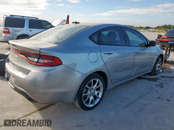 2015 Dodge Dart SXT with VIN 1C3CDFBB2FD181563, listed as a Copart auction lot 62579045 with 217,211 mi miles and Clean title. Bid and sale history available at DreamBid. Image 3.