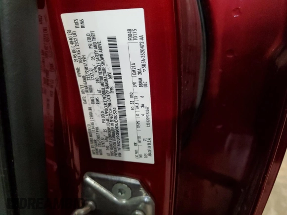 2013 Ford Escape SE with VIN 1FMCU9G90DUB00524, listed as a Copart auction lot 60226505 with 125,751 mi miles and Salvage title. Bid and sale history available at DreamBid. Image 13.