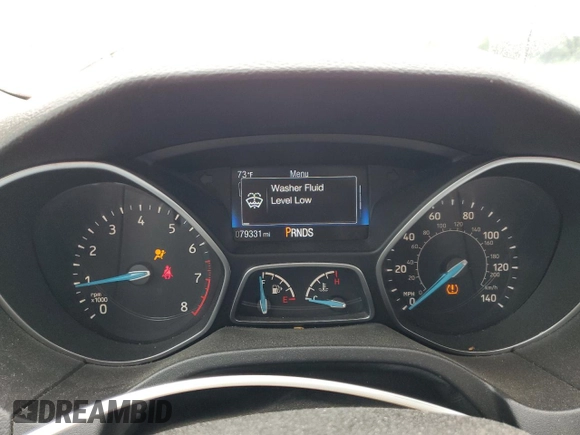 2018 Ford Focus Titanium with VIN 1FADP3J26JL284299, listed as a Copart auction lot 58908325 with 79,331 mi miles and Salvage title. Bid and sale history available at DreamBid. Image 9.