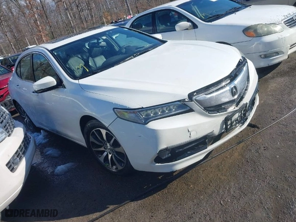 2016 Acura TLX with VIN 19UUB1F34GA008594, listed as a IAAI auction lot 41305456 with 148,406 mi miles. Bid and sale history available at carsss.com. Image 1.