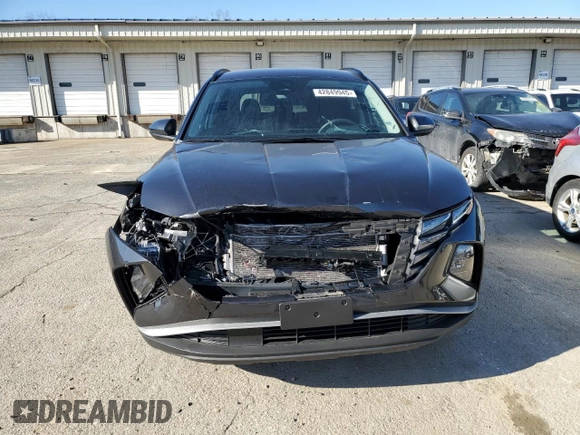 2024 Hyundai Tucson SEL with VIN 5NMJBCDE4RH356485, listed as a Copart auction lot 42849945 with 24,274 mi miles and Salvage Title. Bid and sale history available at carsss.com. Image 5.
