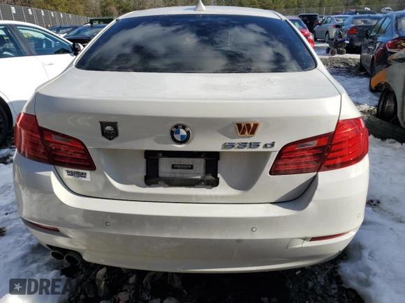 2014 BMW 5 Series 535d with VIN WBAXA5C5XED690305, listed as a Copart auction lot 87819095 with 115,673 mi miles and Salvage Title. Bid and sale history available at carsss.com. Image 6.