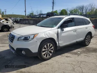 2017 Subaru Outback Touring z VIN 4S4BSATCXH3334721, wystawiony jako Copart lot #54923455 z przebiegiem 52 323 mil mil oraz Szkoda całkowita • Salvage title. Historia ofert i sprzedaży dostępna na DreamBid. Obrazek 1.