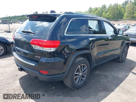 2017 Jeep Grand Cherokee Limited with VIN 1C4RJFBG1HC908923, listed as a IAAI auction lot 42253255 with 97,355 mi miles and . Bid and sale history available at DreamBid. Image 4.