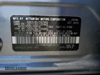 2020 Mitsubishi Outlander ES with VIN JA4AP3AU1LU010174, listed as a Copart auction lot 56604865 with 29,597 mi miles and Salvage title. Bid and sale history available at DreamBid. Image 13.