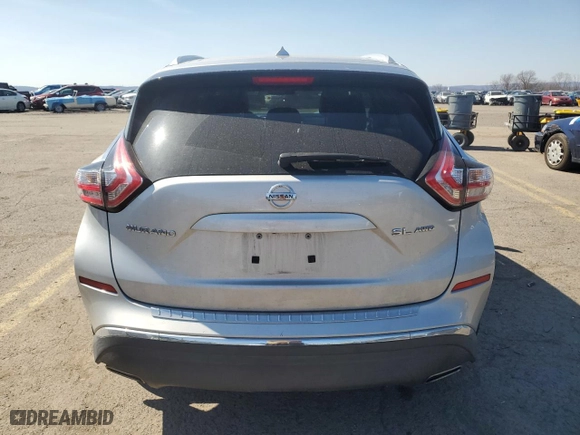 2016 Nissan Murano SL with VIN 5N1AZ2MH4GN108538, listed as a Copart auction lot 48416645 with 63,999 mi miles and Salvage Title. Bid and sale history available at carsss.com. Image 6.