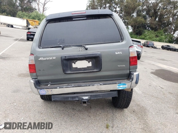 1999 Toyota 4Runner SR5 with VIN JT3GN86R4X0095939, listed as a Copart auction lot 60755965 with 276,622 mi miles and Salvage title. Bid and sale history available at DreamBid. Image 6.