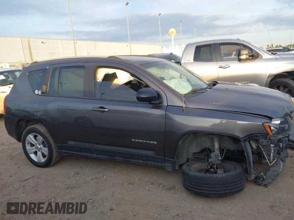 2017 Jeep Compass Sport with VIN 1C4NJCBA0HD146641, listed as a IAAI auction lot 41091501 with Not provided miles and . Bid and sale history available at DreamBid. Image 12.