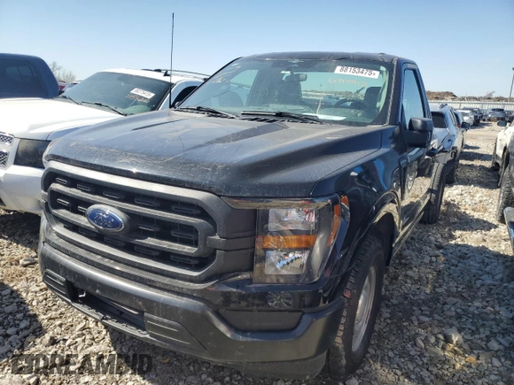 2023 Ford F-150 XL with VIN 1FTMF1CB8PKG03912, listed as a Copart auction lot 88153475 with 16,277 mi miles and Salvage Title. Bid and sale history available at carsss.com. Image 1.