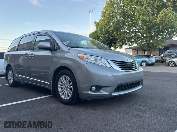 2013 Toyota Sienna XLE AAS with VIN 5TDYK3DC6DS398059, listed as a Copart auction lot 56074325 with 186,212 mi miles and Clean Title. Bid and sale history available at DreamBid. Image 1.