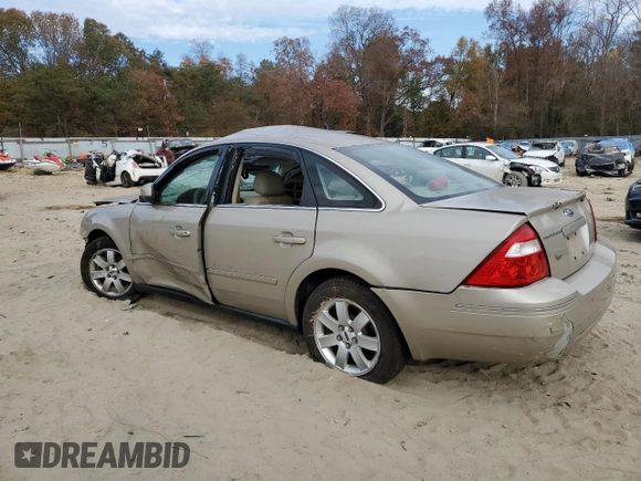 2005 Ford Five Hundred SEL with VIN 1FAFP241X5G160105, listed as a Copart auction lot 79487914 with 0 mi miles and Salvage Title. Bid and sale history available at carsss.com. Image 2.
