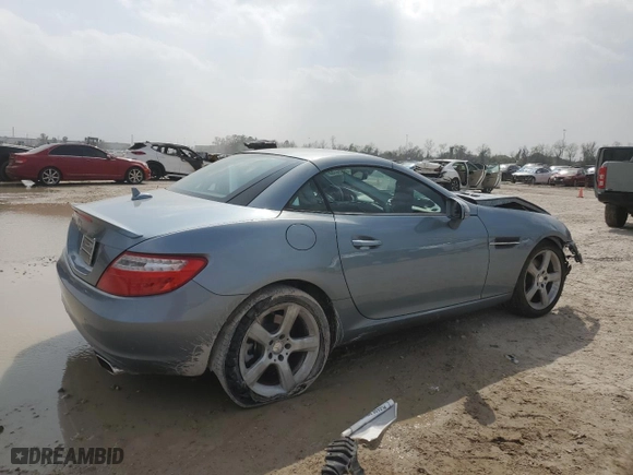 2013 Mercedes-Benz SLK-Class SLK 250 with VIN WDDPK4HA1DF057927, listed as a Copart auction lot 49314755 with 53,876 mi miles and Salvage Title. Bid and sale history available at carsss.com. Image 3.