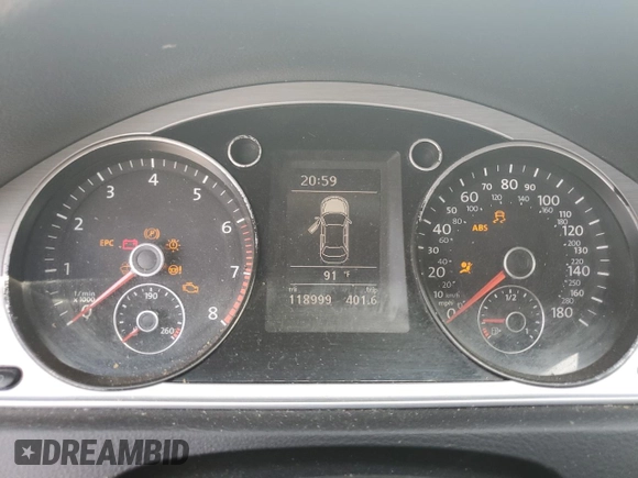 2016 Volkswagen CC Sport with VIN WVWBP7AN7GE511077, listed as a Copart auction lot 49117715 with 118,999 mi miles and Salvage Title. Bid and sale history available at carsss.com. Image 9.