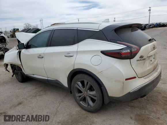 2020 Nissan Murano Platinum z VIN 5N1AZ2DJ0LN132025, wystawiony jako Copart lot #48622685 z przebiegiem 56 465 mil mil oraz Szkoda całkowita • Salvage title. Historia ofert i sprzedaży dostępna na DreamBid. Obrazek 2.