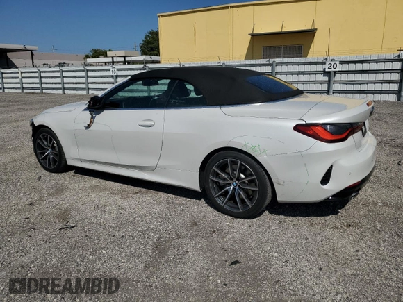 2025 BMW 4 Series 430i with VIN WBA33DB05SCS22265, listed as a Copart auction lot 49437585 with 18,445 mi miles and Clean Title. Bid and sale history available at carsss.com. Image 2.