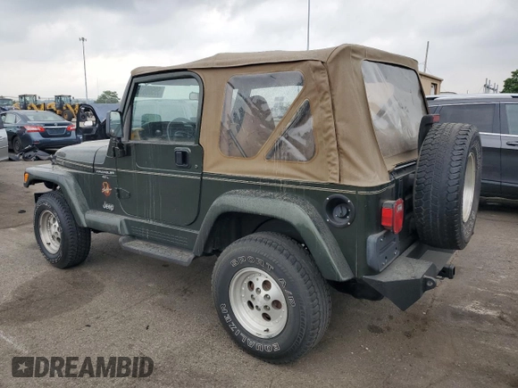 1998 Jeep Wrangler Sahara with VIN 1J4FY49S2WP707318, listed as a Copart auction lot 59508635 with 144,948 mi miles and Clean title. Bid and sale history available at DreamBid. Image 2.