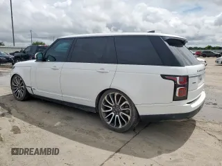 2018 Land Rover Range Rover z VIN SALGS5RE4JA381585, wystawiony jako Copart lot #60963545 z przebiegiem 76 529 mil mil oraz Czysty tytuł • Clean title. Historia ofert i sprzedaży dostępna na DreamBid. Obrazek 2.